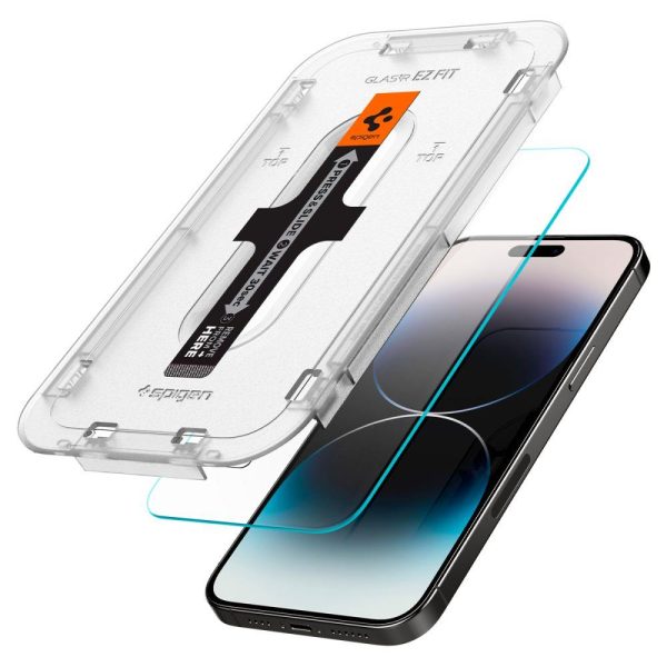 Spigen Glas.tR EZ Fit Tempered Glass for iPhone 14 Pro Max - 2 pcs.