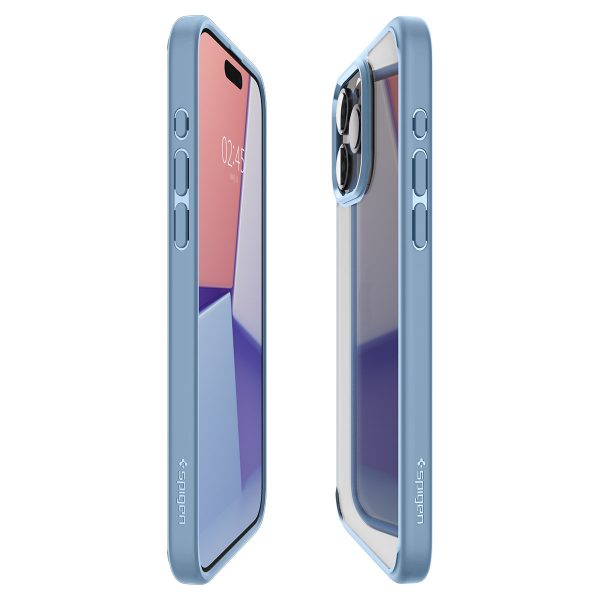 Spigen Crystal Hybrid Case for iPhone 15 Pro Max - Clear Blue