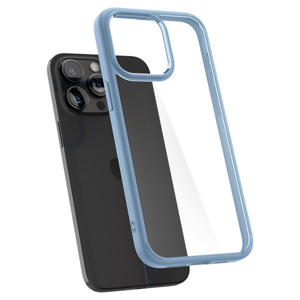 Spigen Crystal Hybrid Case for iPhone 15 Pro Max - Clear Blue