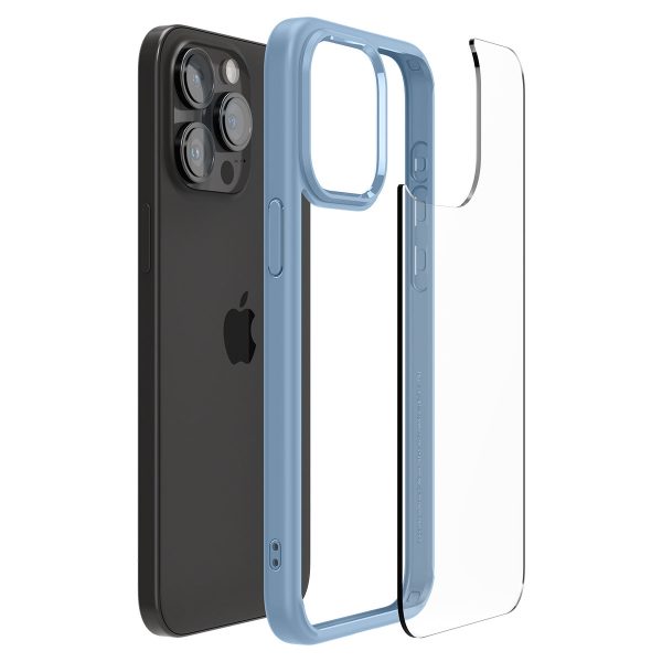 Spigen Crystal Hybrid Case for iPhone 15 Pro Max - Clear Blue