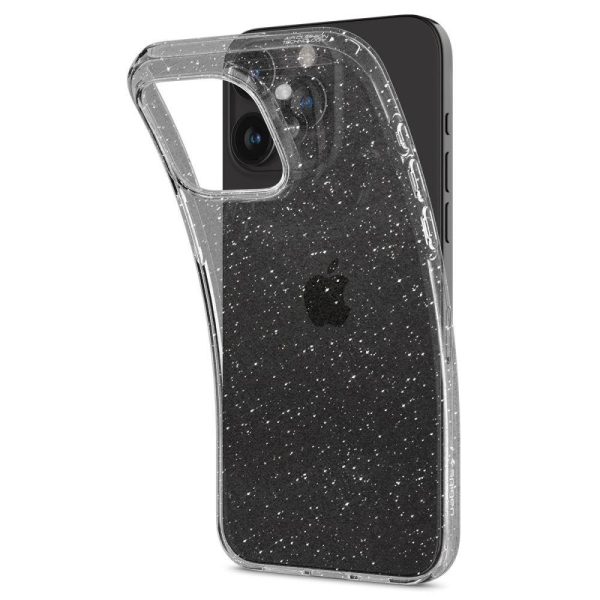 Spigen Liquid Crystal iPhone 15 Pro Case - Clear Glitter