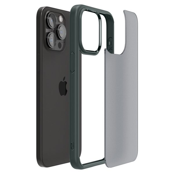 Spigen Ultra Hybrid iPhone 15 Pro Case - Dark Green