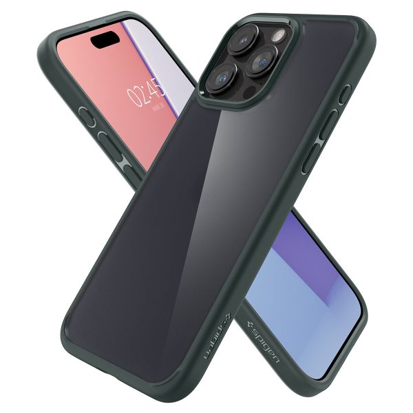 Spigen Ultra Hybrid iPhone 15 Pro Case - Dark Green