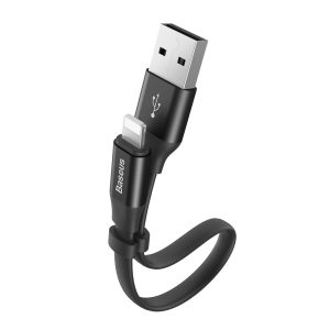 Baseus Nimble flat cable USB / Lightning cable with holder 2A 0.23M black