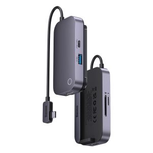 Baseus PadJoy universal 6in1 USB-C USB-C HUB for tablet / smartphone – dark gray