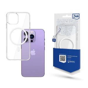 Case for iPhone 14 Pro compatible with MagSafe from the 3mk MagCase series – transparent