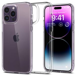 Solid case for iPhone 14 Pro Spigen Ultra Hybrid – transparent