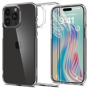 Spigen Crystal Hybrid, crystal clear – iPhone 15 Pro Max