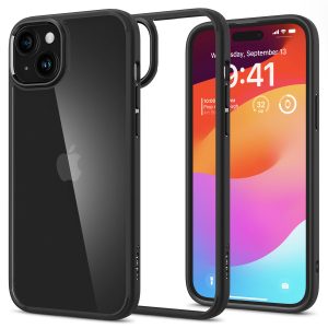 Spigen Crystal Hybrid, matte black – iPhone 15 Plus