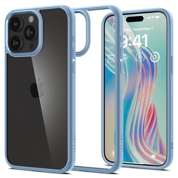 Spigen Crystal Hybrid, sierra blue – iPhone 15 Pro Max