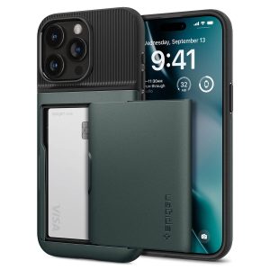 Spigen Slim Armor CS, abyss green – iPhone 15 Pro