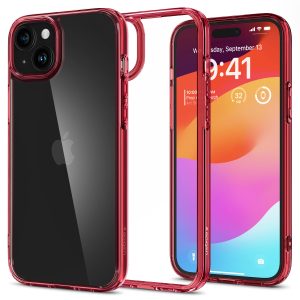 Spigen Ultra Hybrid, red crystal – iPhone 15