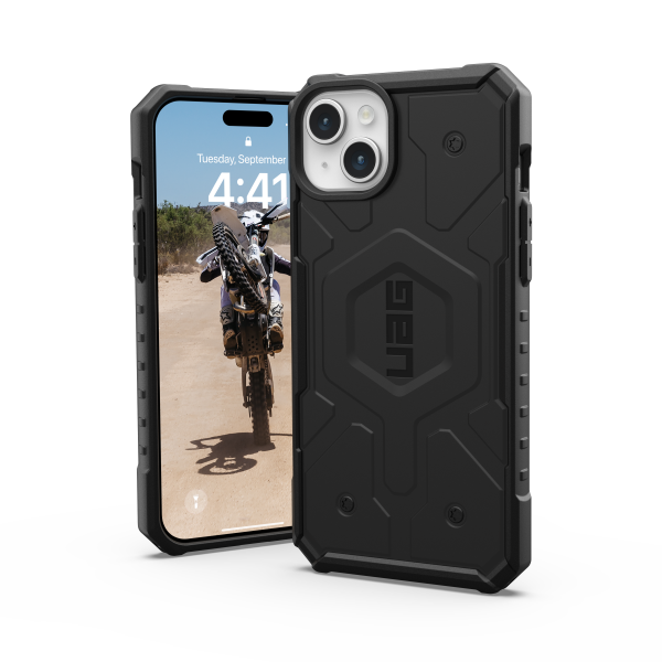 Urban Armor Gear Pathfinder compatible with Magsafe for IPHONE 15 PLUS black