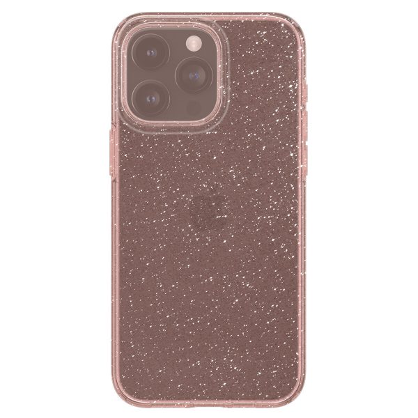 Spigen Liquid Crystal Glitter iPhone 15 Pro Max Case - Pink/Clear