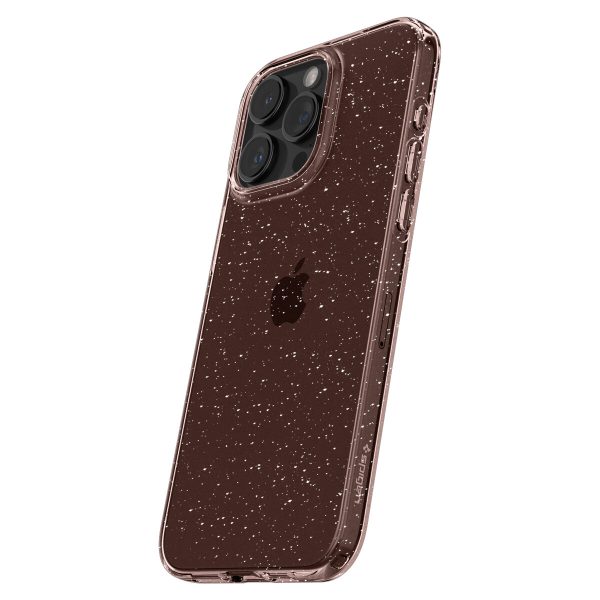 Spigen Liquid Crystal Glitter iPhone 15 Pro Max Case - Pink/Clear