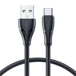 Joyroom USB – USB C 3A cable Surpass Series for fast charging and data transfer 1.2 m black