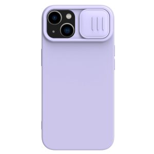 Nillkin CamShield Silky Silicone Case for iPhone 15 Plus with Camera Protector – Purple