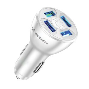 WCCAW 50W 4x USB-A QC car charger – white