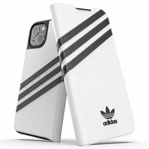 Adidas OR Booklet Case PU iPhone 13 6.1″ black/black white 47092