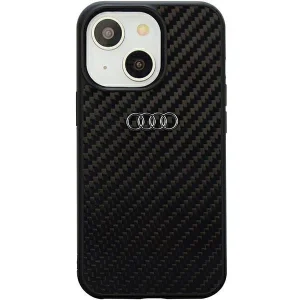 Audi Carbon Fiber iPhone 14 6.1″ black/black hardcase AU-TPUPPCIP14-R8/D2-BK