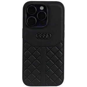 Audi Genuine Leather iPhone 14 Pro 6.1" black/black hardcase AU-TPUPPCIP14P-Q8/D1-BK