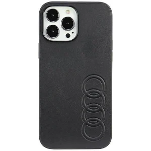 Audi Synthetic Leather iPhone 13 Pro Max 6.7" black/black hardcase AU-TPUPPCIP13PM-TT/D1-BK