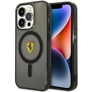 Ferrari iPhone 14 Pro 6.1″ black/black hardcase Translucent Magsafe