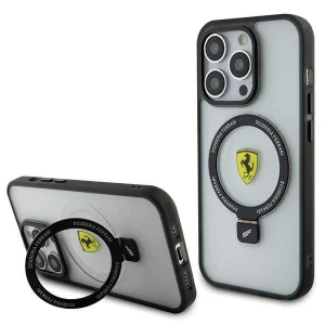 Ferrari iPhone 15 Pro 6.1" transparent hardcase Ring Stand 2023 Collection MagSafe