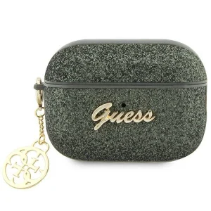 Guess AirPods Pro 2 cover green/kaki Glitter Flake 4G Charm