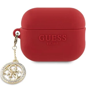 Guess AirPods Pro 2 cover red 3D Rubber 4G Diamond Charm