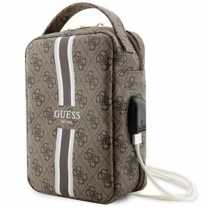 Guess Bag Organizer brown/brown 4G Printed Stripes