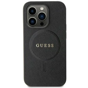 Guess case for iPhone 11 / Xr – black Saffiano MagSafe