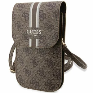 Guess Handbag brown/brown 4G Stripes