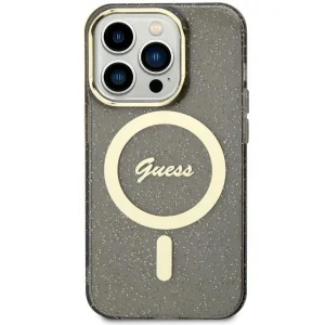 Guess iPhone 11 / Xr 6.1″ black/black hardcase Glitter Gold MagSafe