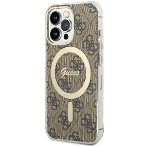 Guess iPhone 13 Pro / 13 6.1″ brown/brown hardcase 4G MagSafe