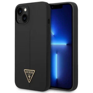 Guess iPhone 14 Plus 6.7" black/black hardcase Silicone Triangle