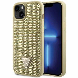 Guess iPhone 14 Plus 6.7″ gold/gold hardcase Rhinestone Triangle