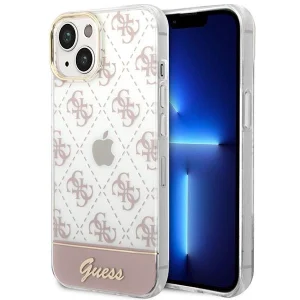 Guess iPhone 14 Plus 6.7 "pink / pink hardcase 4G Pattern Script