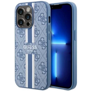 Guess iPhone 14 Pro 6.1" blue/blue hardcase 4G Printed Stripes MagSafe