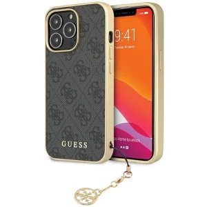 Guess iPhone 14 Pro 6.1" grey/grey hardcase 4G Charms Collection