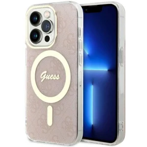 Guess iPhone 14 Pro 6.1″ pink/pink hardcase 4G MagSafe