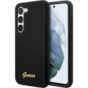 Guess S23 S911 black/black hardcase Silicone Vintage Gold Logo