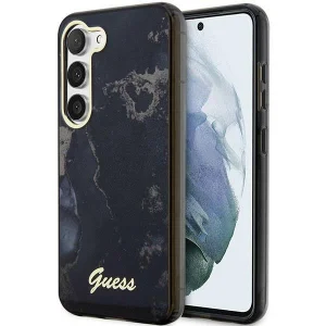 Guess S23+ S916 black/black hardcase Golden Marble Collection