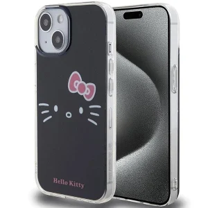 Hello Kitty IML Kitty Face case for iPhone 15 – black