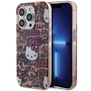 Hello Kitty IML Tags Graffiti case for iPhone 15 Pro Max – pink