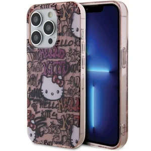 Hello Kitty IML Tags Graffiti case for iPhone 15 Pro – pink