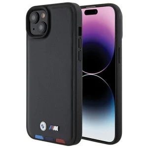 iPhone 15 Plus 6.7" black/black Leather Stamp Tricolor