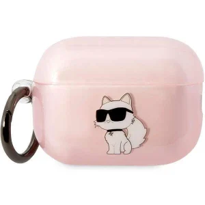 Karl Lagerfeld Airpods Pro 2 cover pink/pink Ikonik Choupette