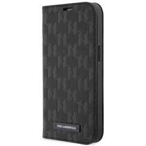 Karl Lagerfeld iPhone 14 6.1" bookcase black/black Saffiano Monogram