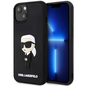 Karl Lagerfeld iPhone 14 Plus 6.7" black/black hardcase Rubber Ikonik 3D